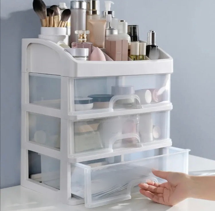 3 Drawers Cosmetics Drawer Organizer