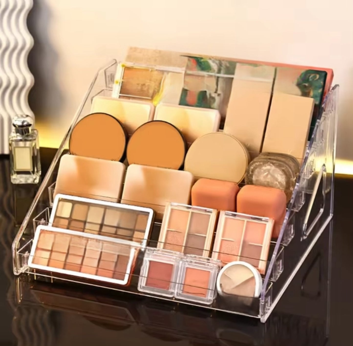 6 Layers Acrylic Cosmetics Eyeshadow, Nail polish, Perfumes Display Stand