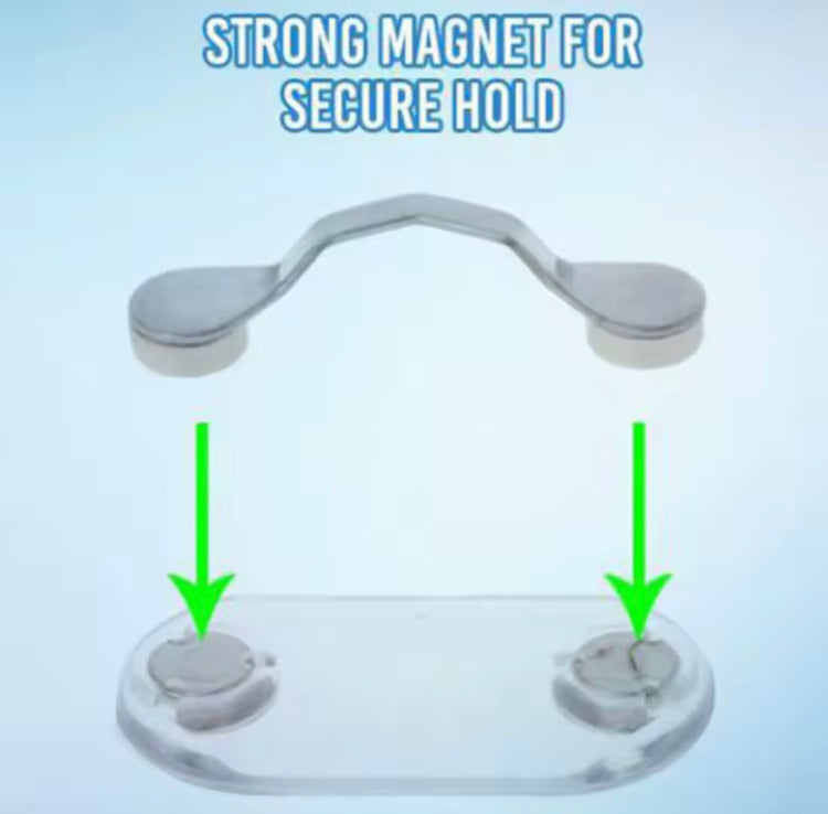 Stainless Steel Magnetic Glasses Multipurpose Holder