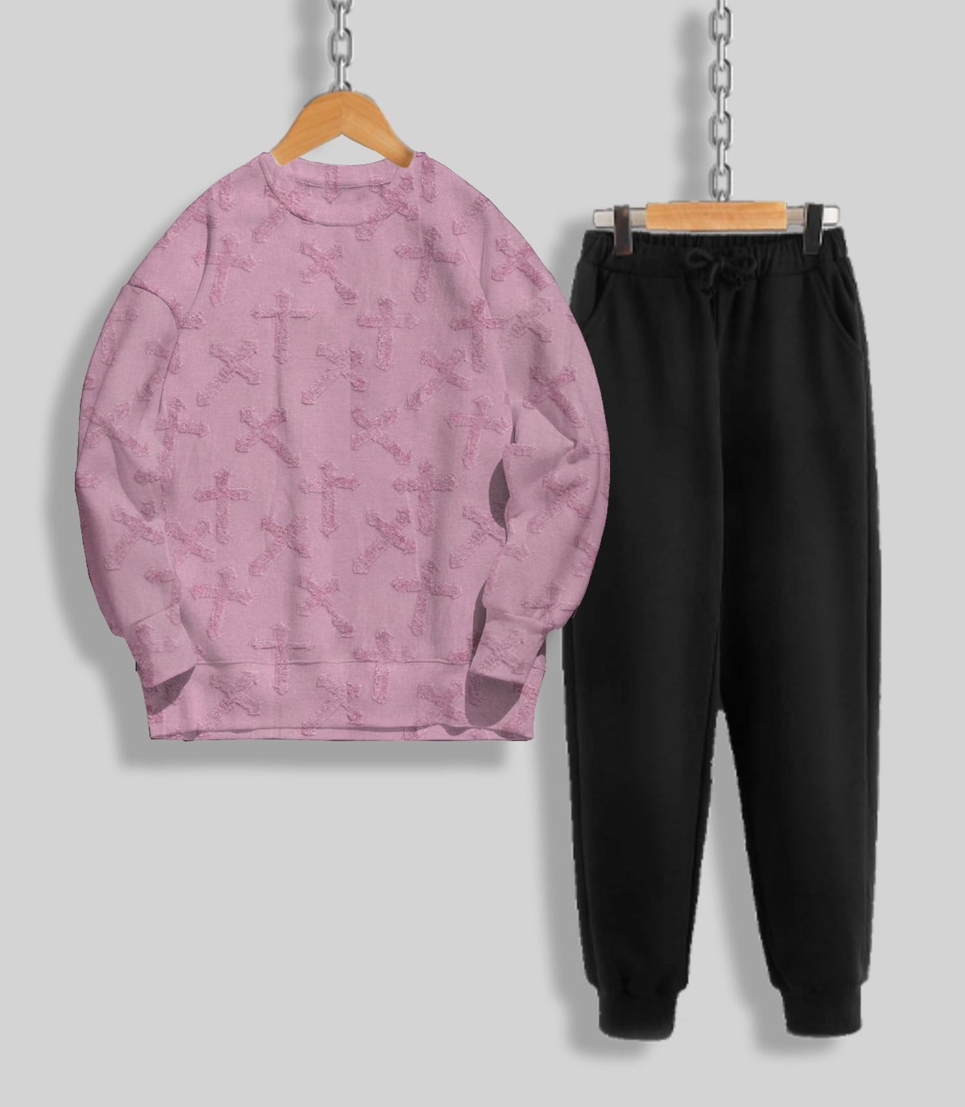 Winter Fleece Sweatshirt & Trouser for Girls
