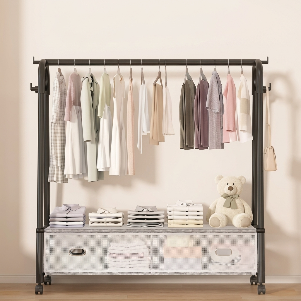 Heavy Quality Big Clothes Rack with Moveable Wheels
