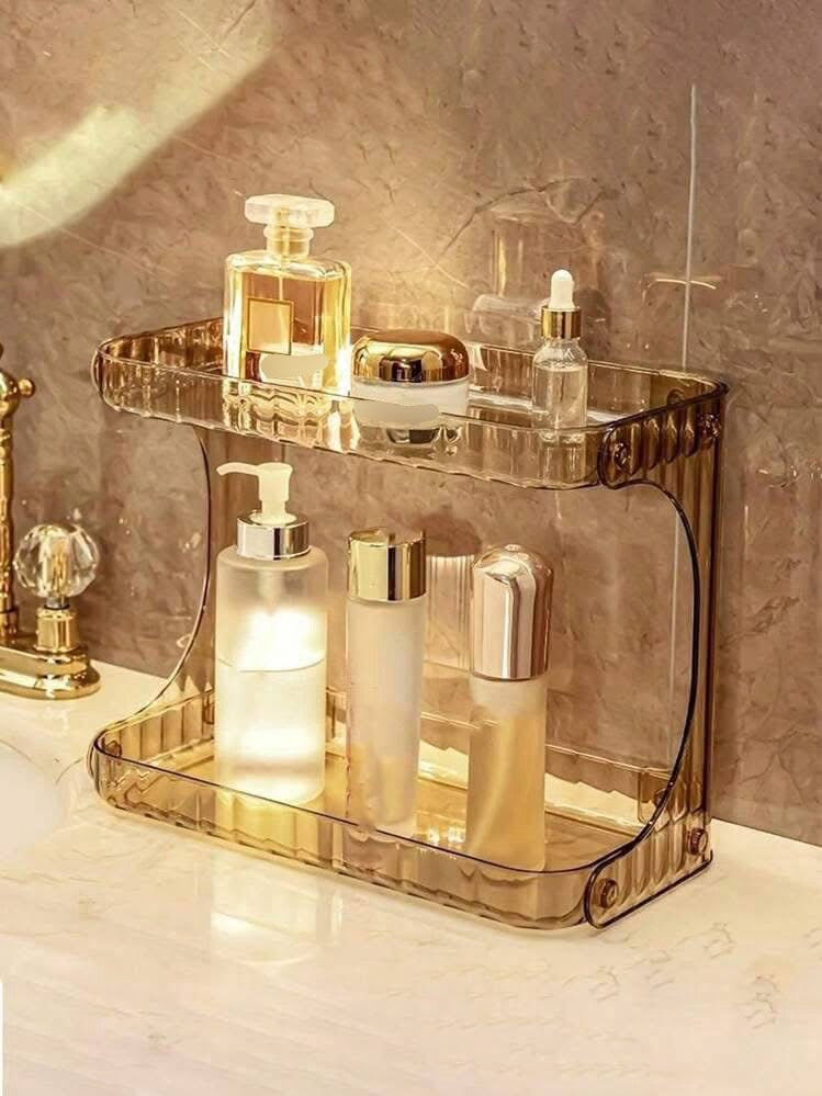 Double Layer Acrylic Vanity Cosmetics Perfume Organizer