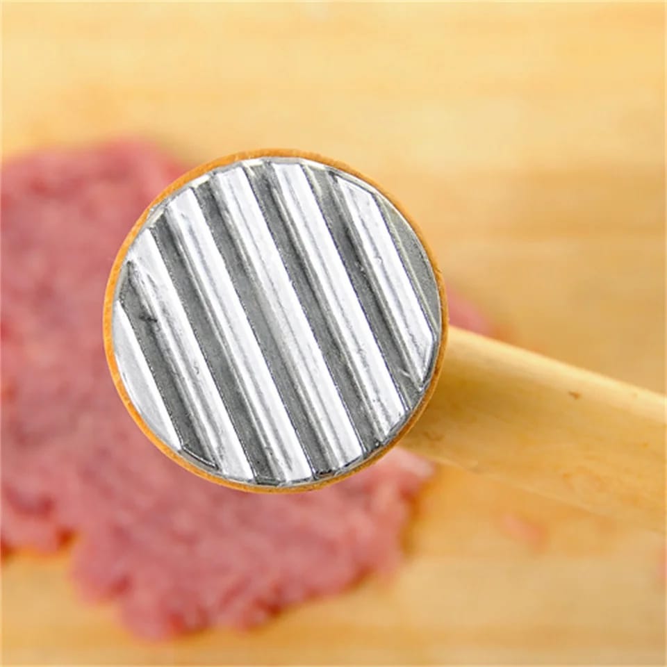 Creative Wooden Double Sided Meat Tenderizer Hammer
