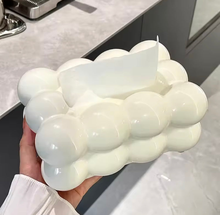 Nordiac Acrylic Cloud Design Tissue Box Holder