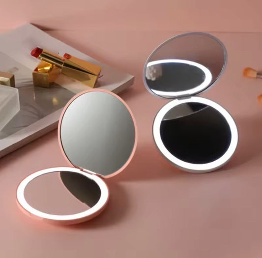 LED Rechargeable Portable Pocket Mirror