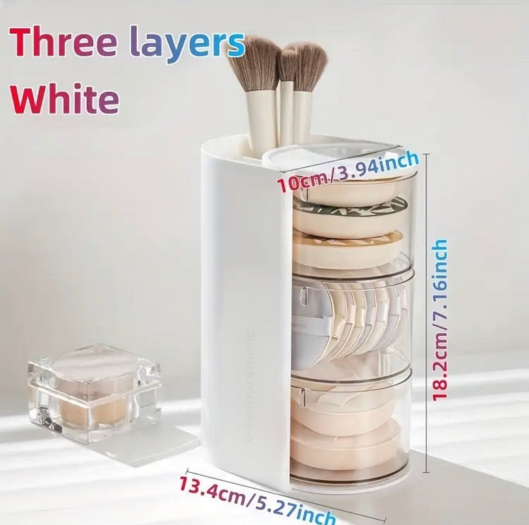 Beauty Blender, Cotton Pads & Makeup Brushes Holder