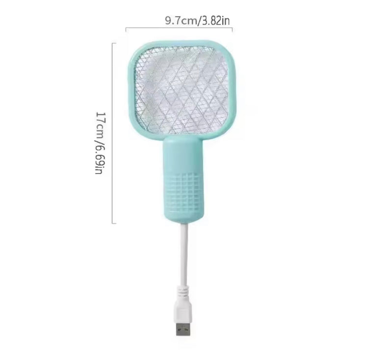 Mini USB Electric Mosquito Racket with UV Night Light