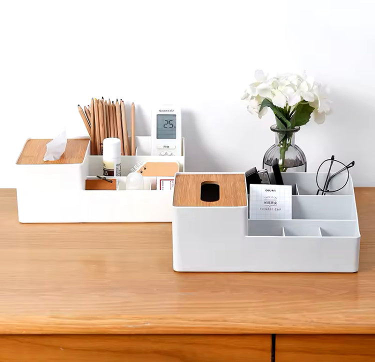 Tissue Box with Storage Holder