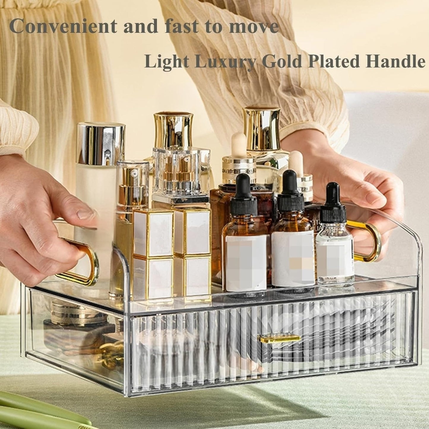 Acrylic Skincare Cosmetics Storage Organizer with Drawer