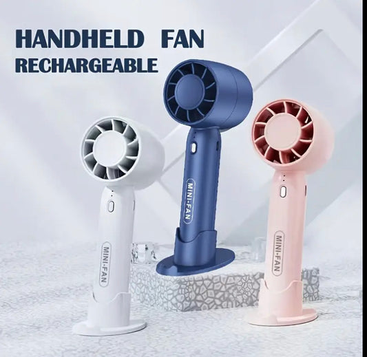 Portable Mini Rechargeable Fan with Three Wind Speed Gears