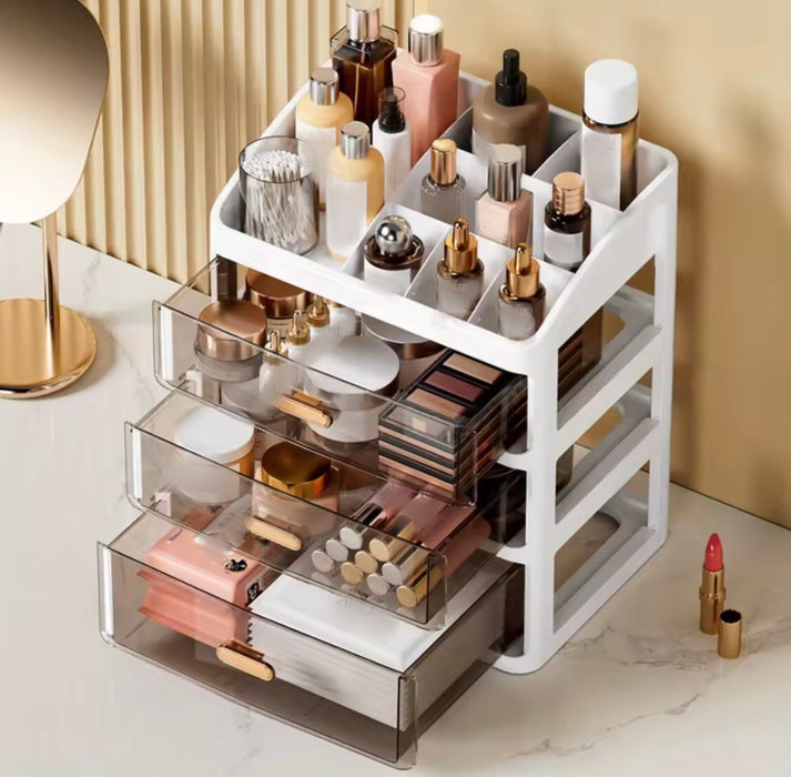 Large Capacity Acrylic Cosmetics Makeup Organizer with Drawers