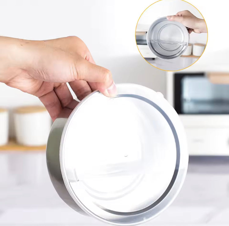 5 pcs Set of Stainless Steel Bowls with Lids