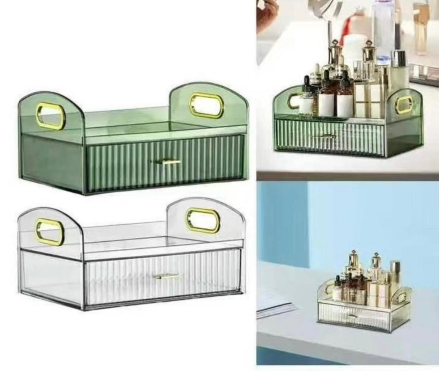 Acrylic Skincare Cosmetics Storage Organizer with Drawer