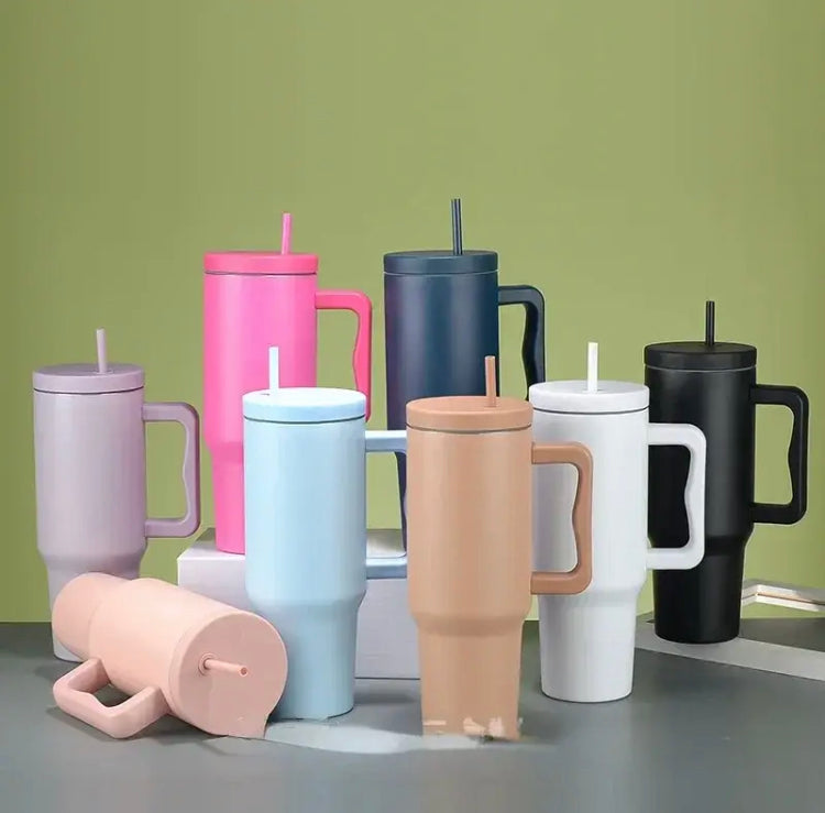 40oz Leakproof Tumbler with Lid & Straw