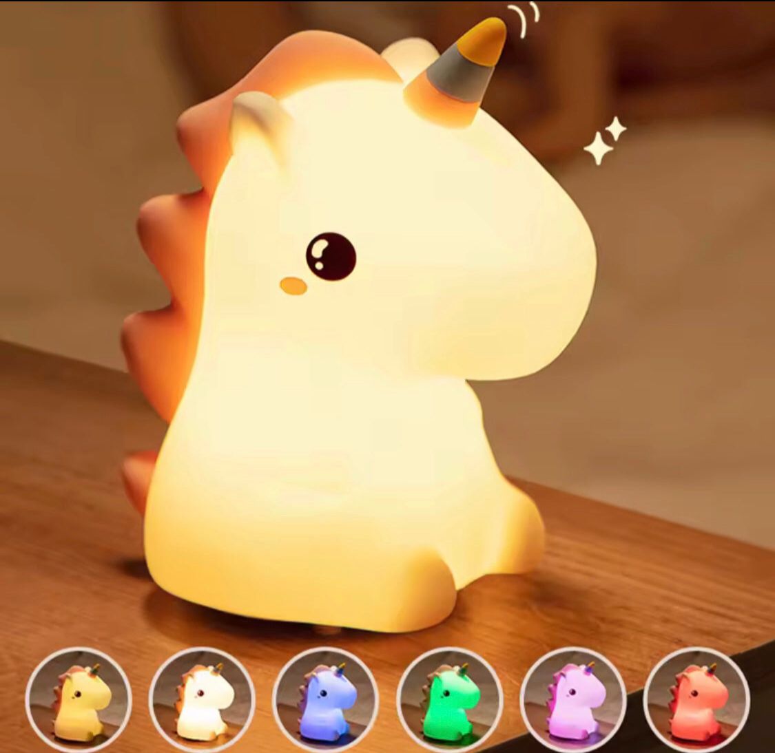 Unicorn Silicone Night Lamp for Kids