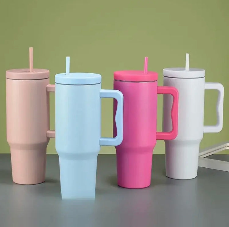 40oz Leakproof Tumbler with Lid & Straw