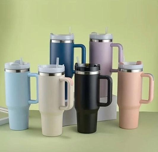 40oz Stainless Steel Vaccum Tumbler Insulated Mug with Straw