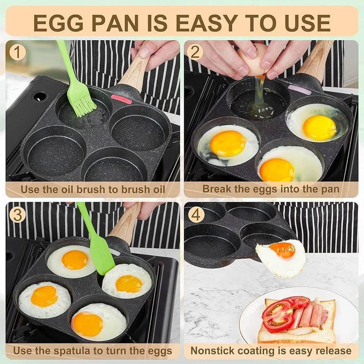 Non-Stick 4 Portions Frying Pan