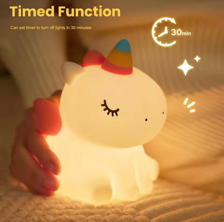 Unicorn Silicone Night Lamp for Kids