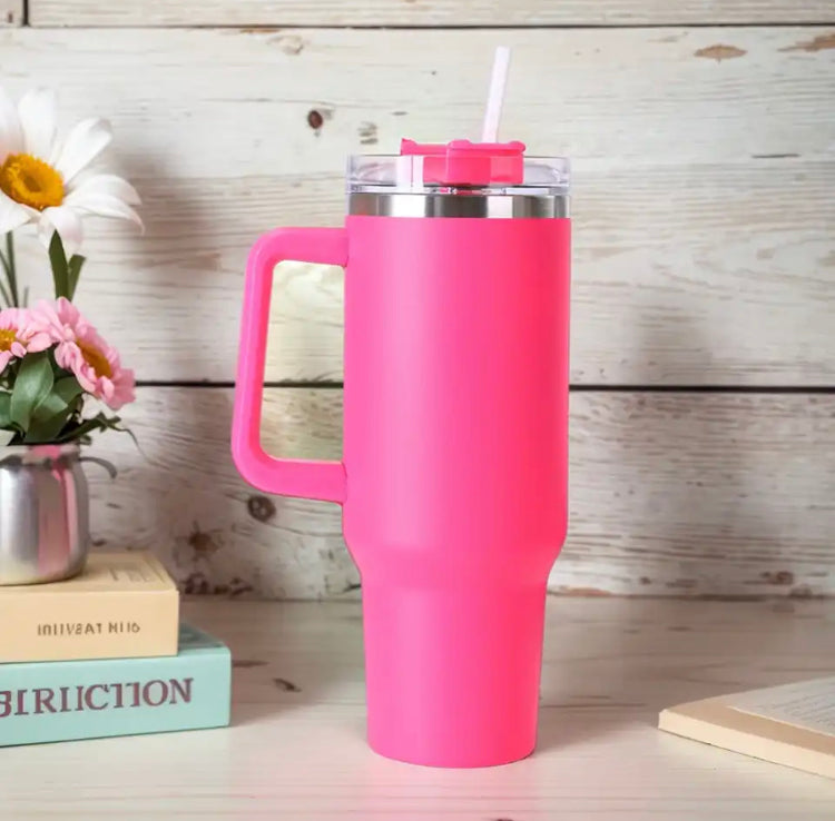 40oz Stainless Steel Vaccum Tumbler Insulated Mug with Straw