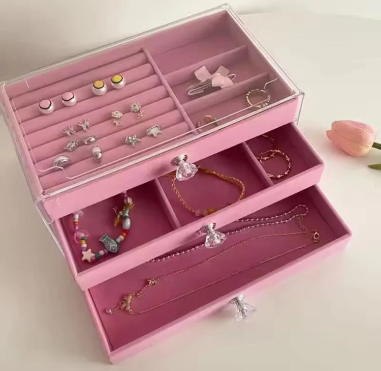 3 Layer Dustproof Jewellery Organizer