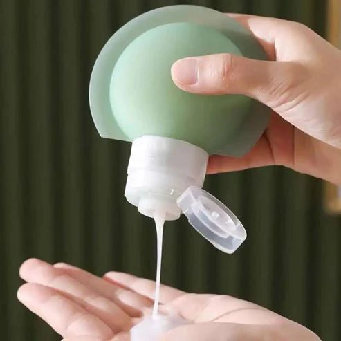 3 Pcs Silicone Travel Bottles Set