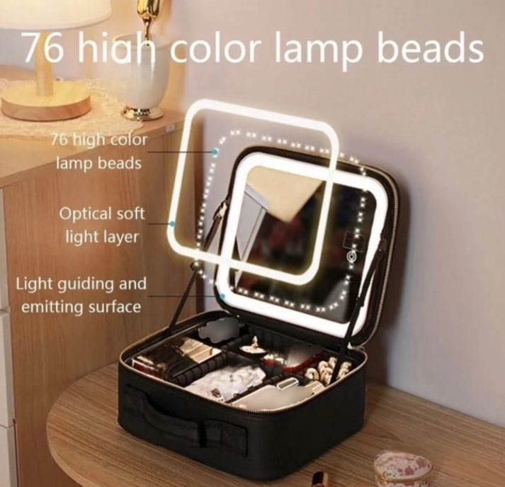 Cosmetics LED Vanity Bag with Touch Sensor