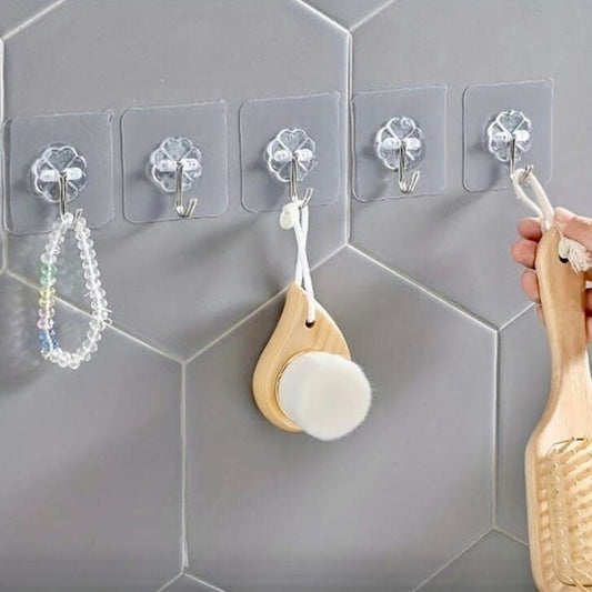 10 Pcs Wall Mounted Multipurpose Hooks