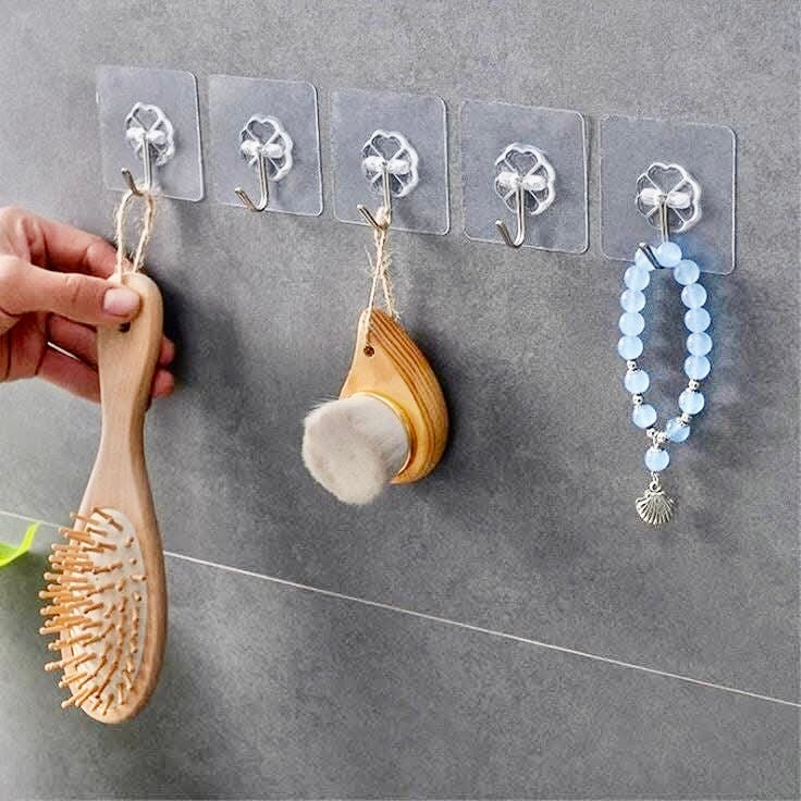 10 Pcs Wall Mounted Multipurpose Hooks
