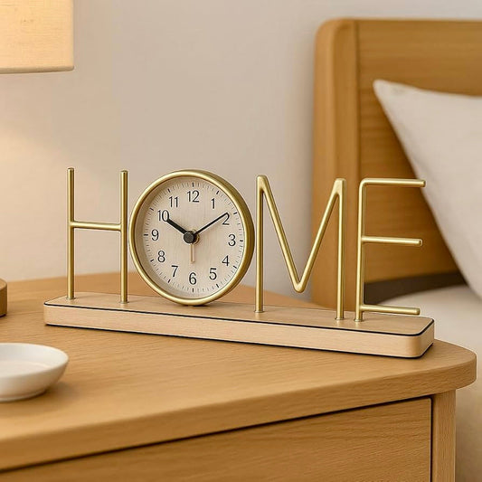 Metal Home Design Table Desk Clock