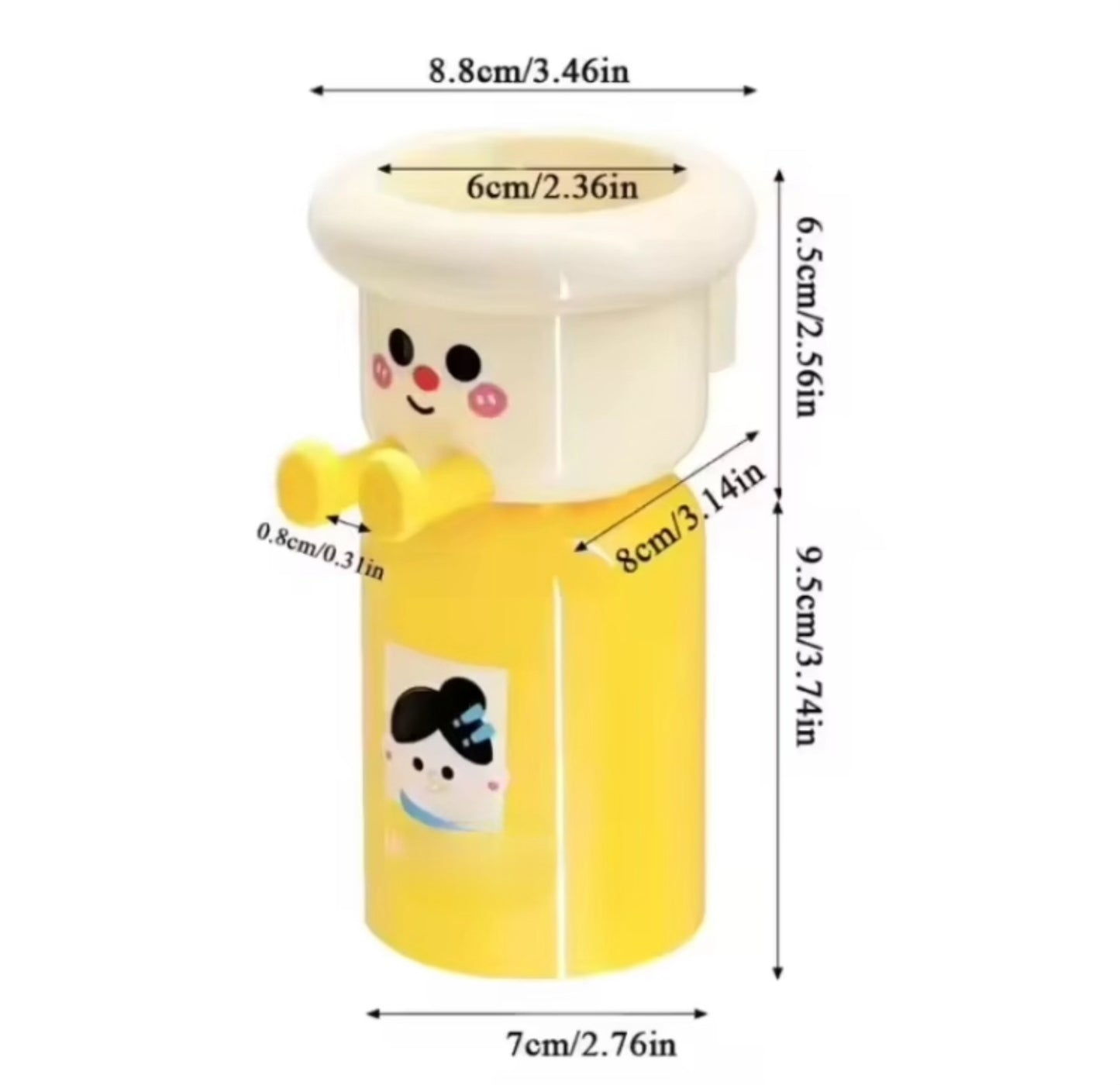 Cute Wall Mounted Toothbrush & Toothpaste Holder